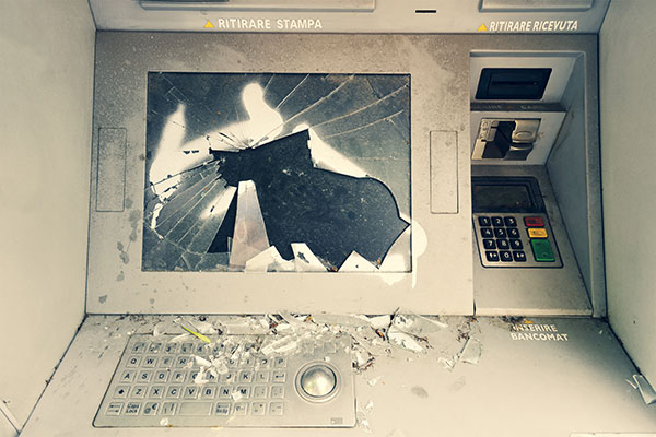 atm vandalized